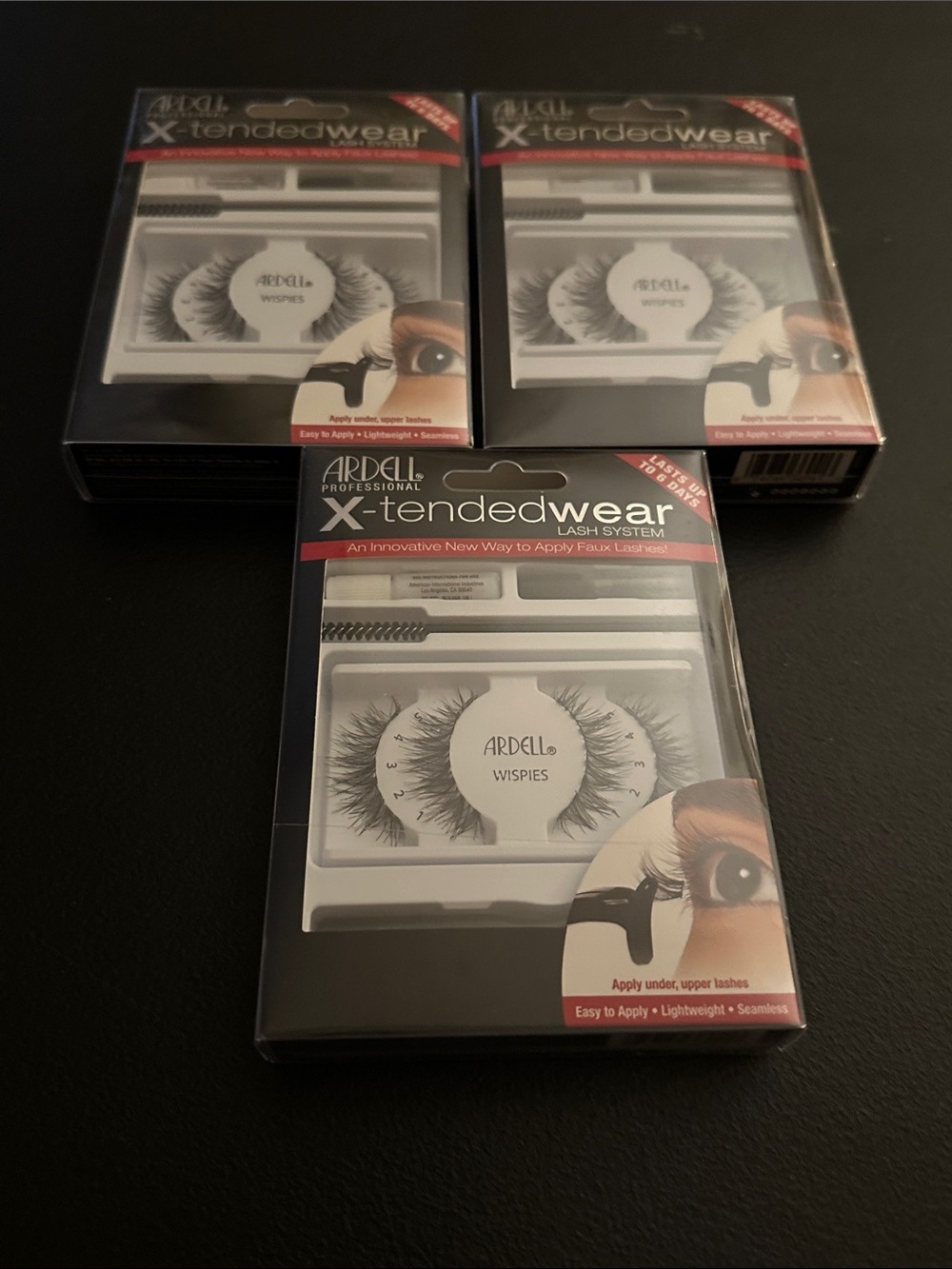 Ardell Demi Wispies X-Tended Wear Lash System 3 Pack Bundle